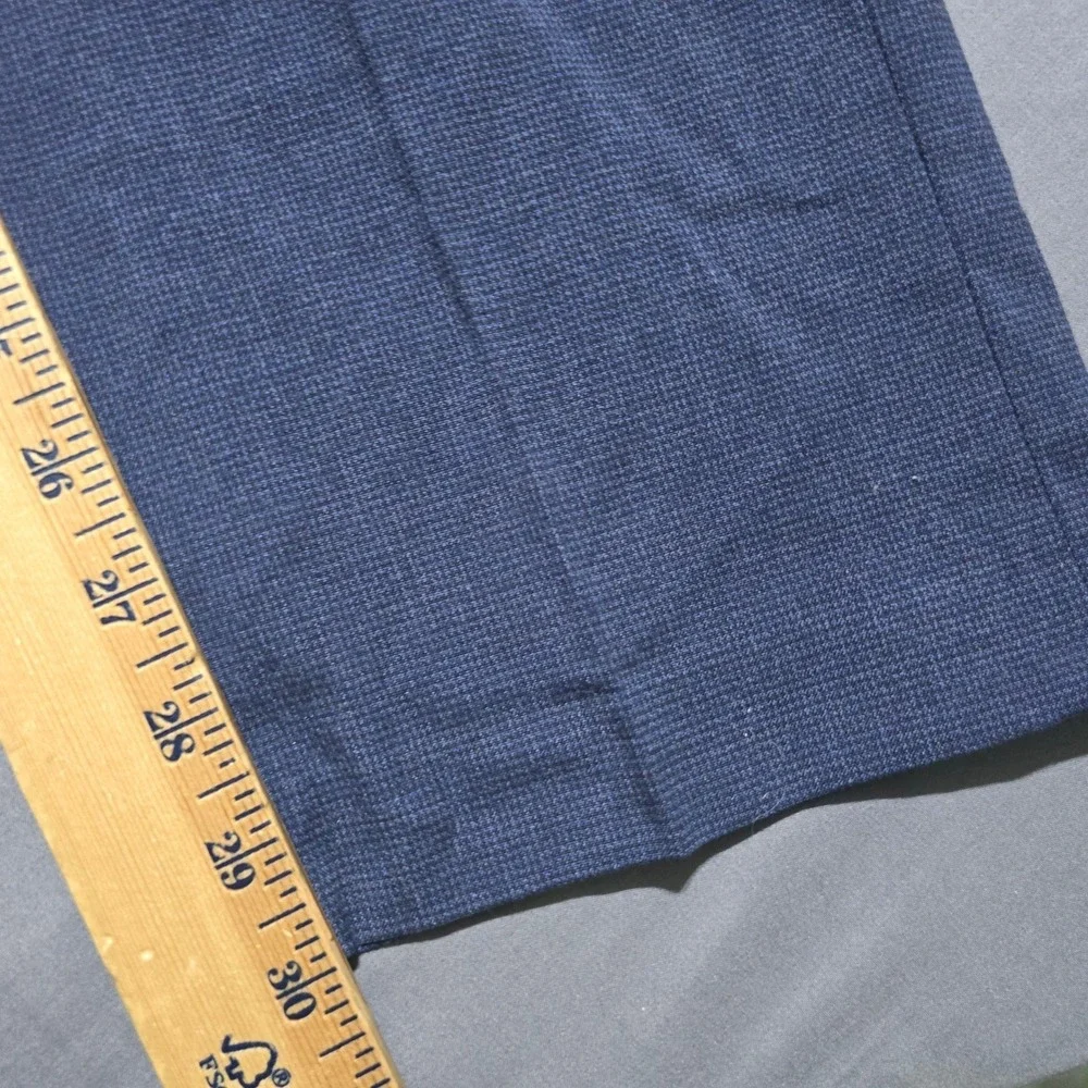 Lauren Ralph Lauren Dress Pants Mens 31x30 Blue Micro Pattern Stretch Trousers